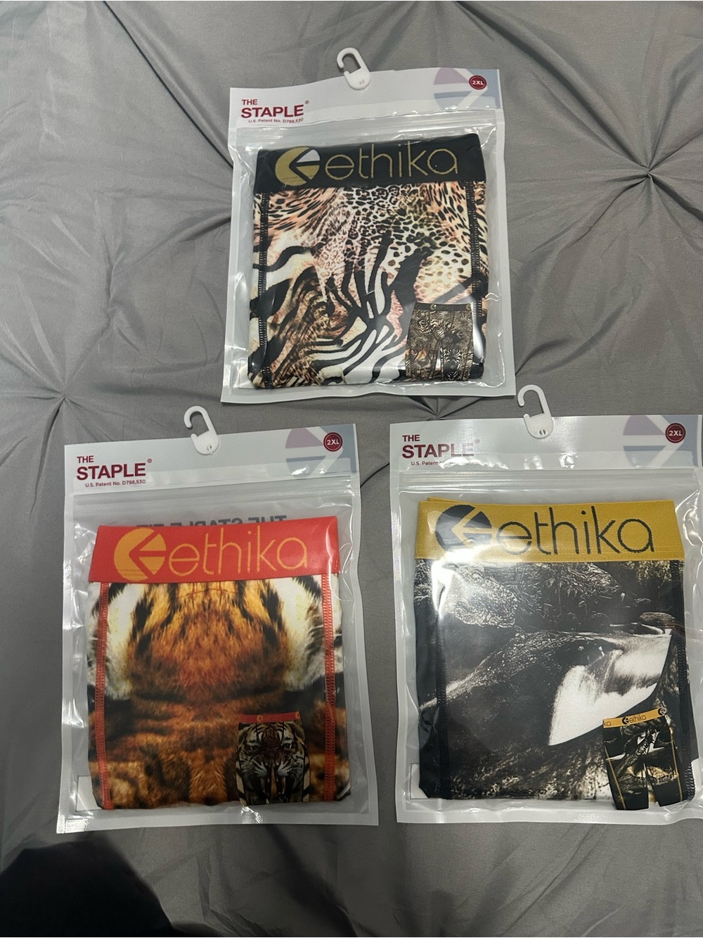 Bundle Consisting of 3 Ethika Men’s Boxer Shorts